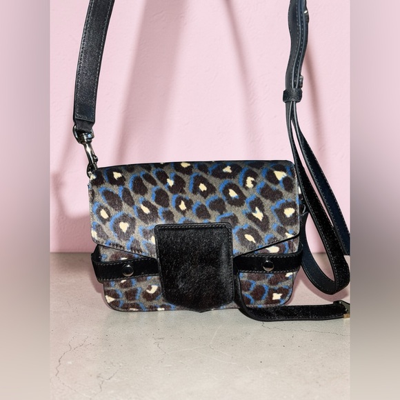 Jimmy Choo Lexie Small Leopard Print Pony Bag - Picture 6 of 7